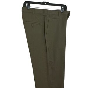 Dockers Flat Front Khaki Pants Women's Size 12 Petite Medium Green